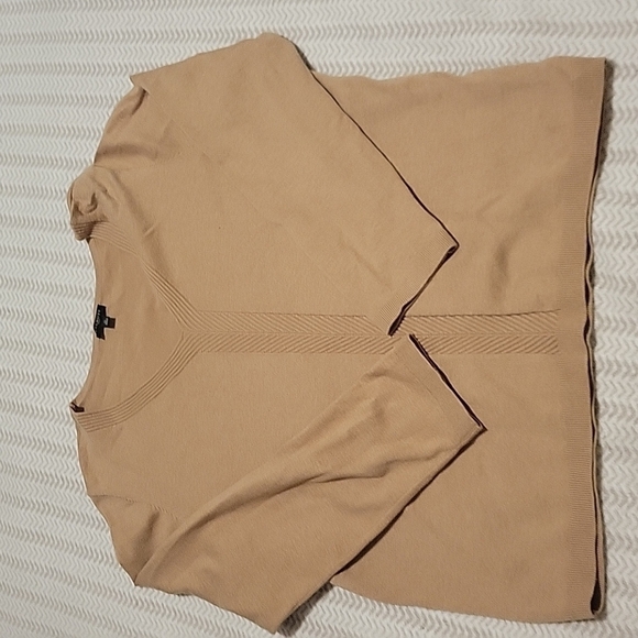 Talbots V-neck Tan Sweather US 1X - Picture 1 of 9